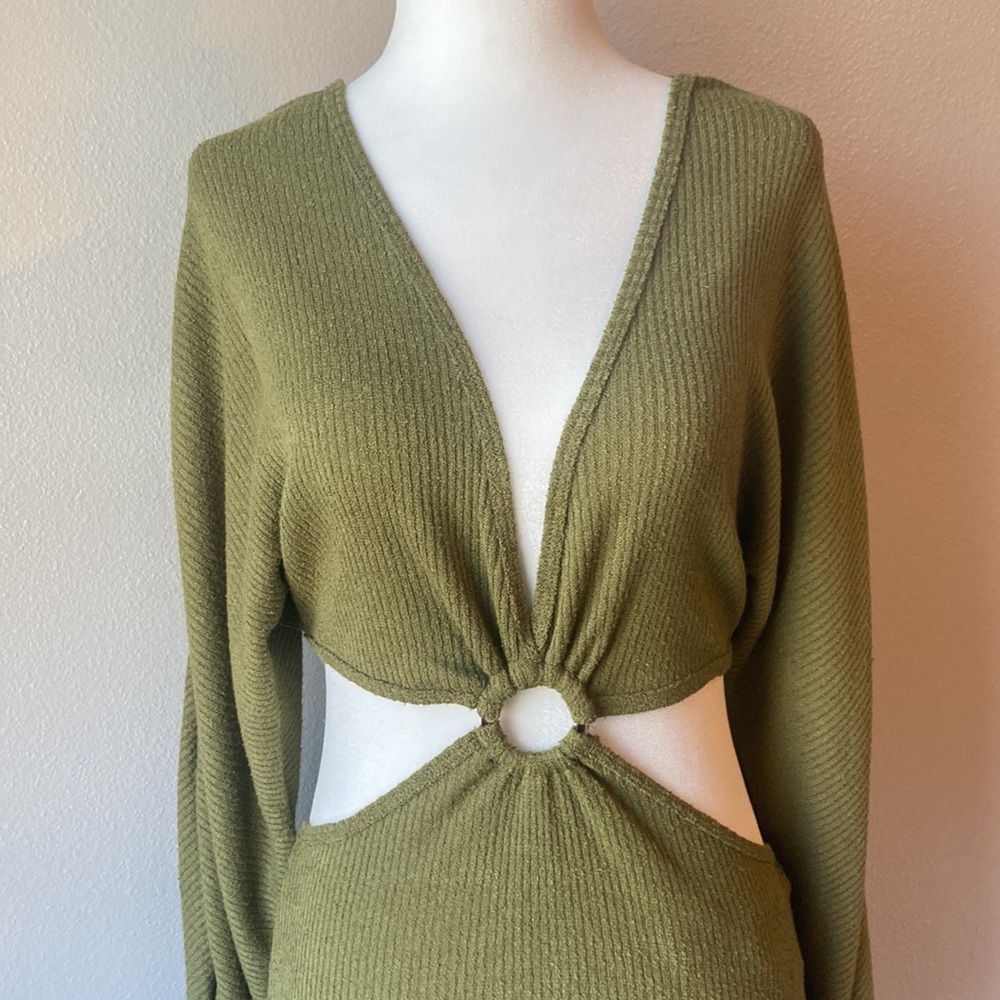 NWT 12th tribe - green hobo dress